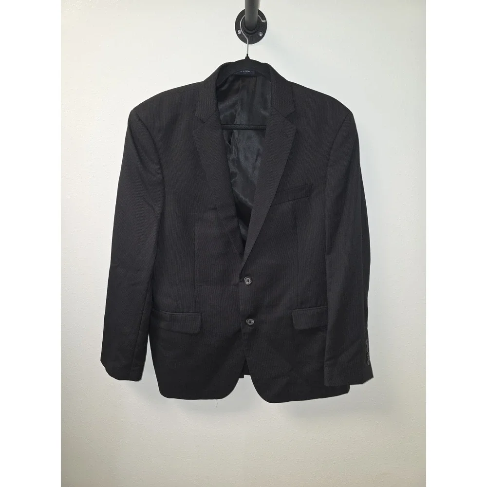 Ralph Lauren Pinstripe 2 Button Wool Blend Blazer Sports Coat Jacket
